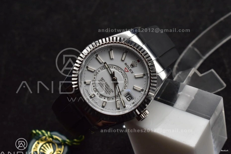White 1:1 A23J Strap Oysterflex SS on Weight) Best Sky-Dweller Dial (Gain Edition ZF 336239 0217